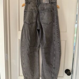 We The Free Good Luck Barrel Jeans - Falcon Grey - 26